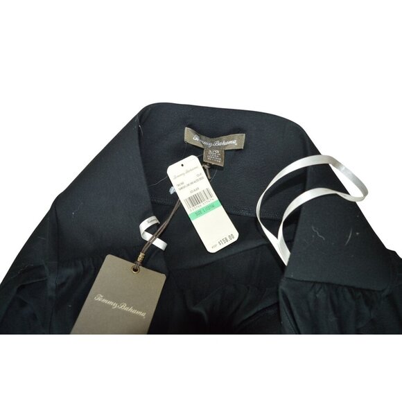 NWT Tommy Bahama Beaded Halter Boho Maxi Dress Black Brown Women's Size Large - Picture 5 of 8